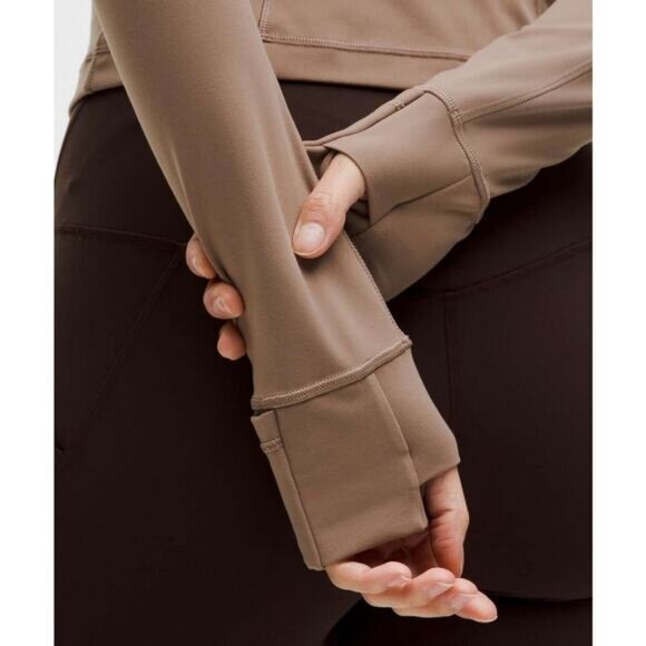 LULULEMON Define Cropped Jacket Size 2 Nulu Taupetastic / Gold - Picture 4 of 9